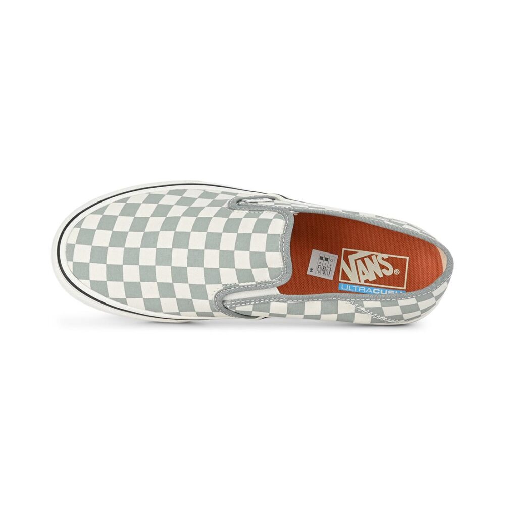 Vans Classic Slip-On SF Skate Shoes - Green Milieu/Marshmallow
