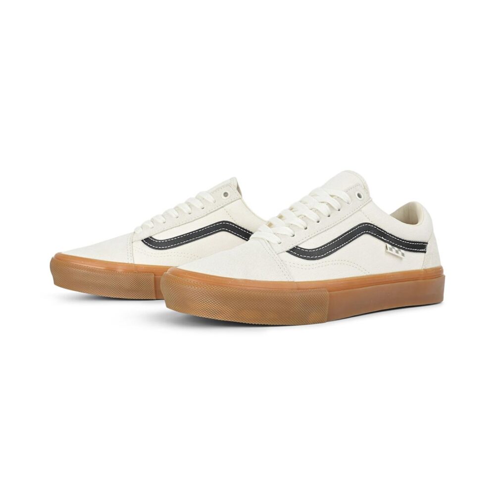 Vans Old Skool Skate Shoes - Marshmallow/Gum