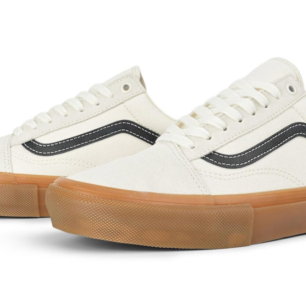 Vans Old Skool Skate Shoes - Marshmallow/Gum