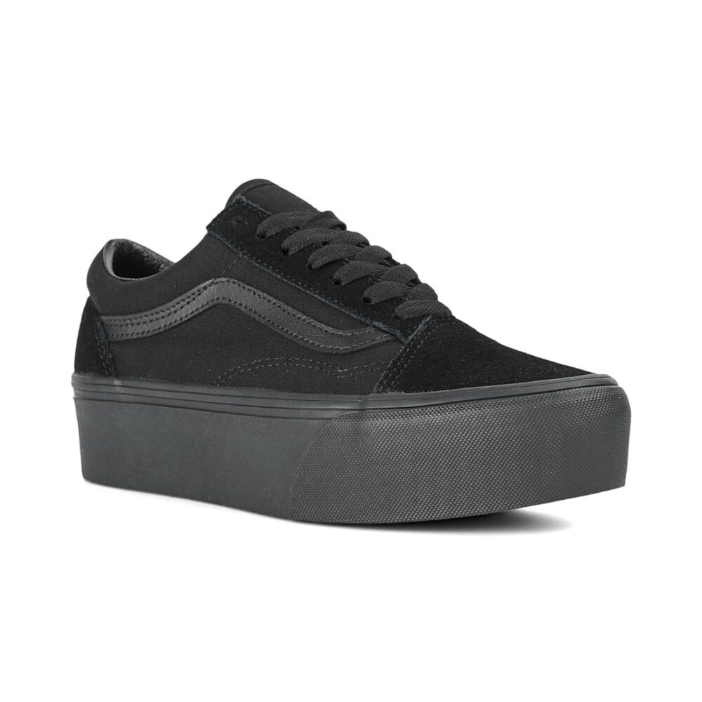 Vans Old Skool Stackform Skate Shoes - Black/Black