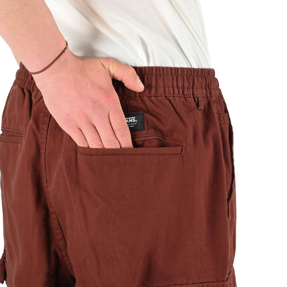 Vans Range Baggy Cargo Elasticated Pants - Bitter Chocolate