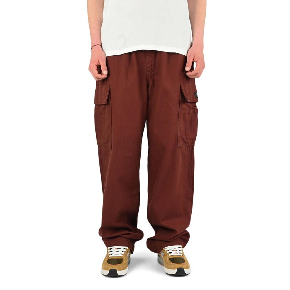 Vans Range Baggy Cargo Elasticated Pants - Bitter Chocolate