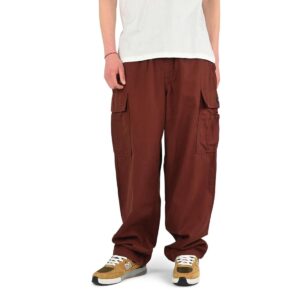 Vans Range Baggy Cargo Elasticated Pants - Bitter Chocolate