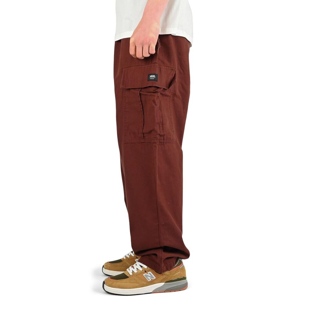 Vans Range Baggy Cargo Elasticated Pants - Bitter Chocolate