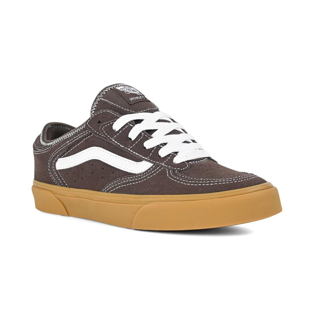 Vans Rowley Classic Skate Shoes - Chocolate/White/Gum
