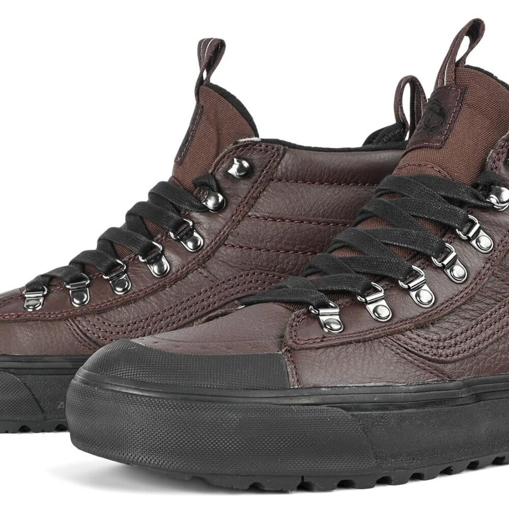 Vans Sk8-Hi MTE DR Winterised Skate Shoes - Chocolate/Black