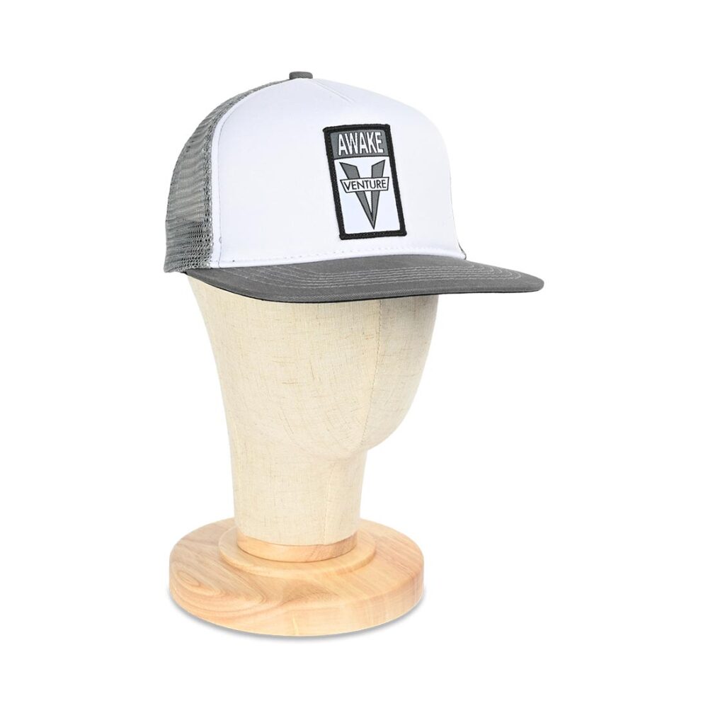 Venture Awake Trucker Cap - White/Light Grey