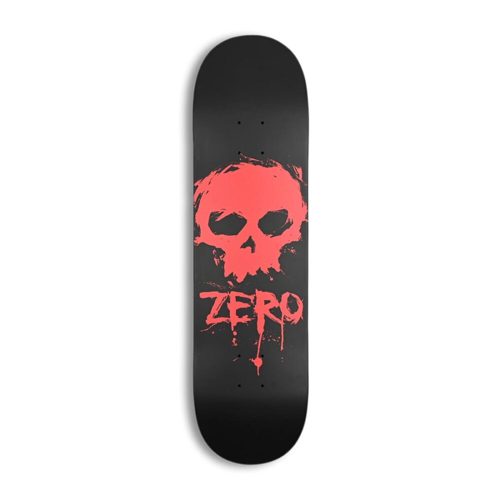Zero Blood Skull Skateboard Deck - Black Dip