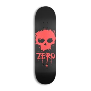 Zero Blood Skull Skateboard Deck - Black Dip