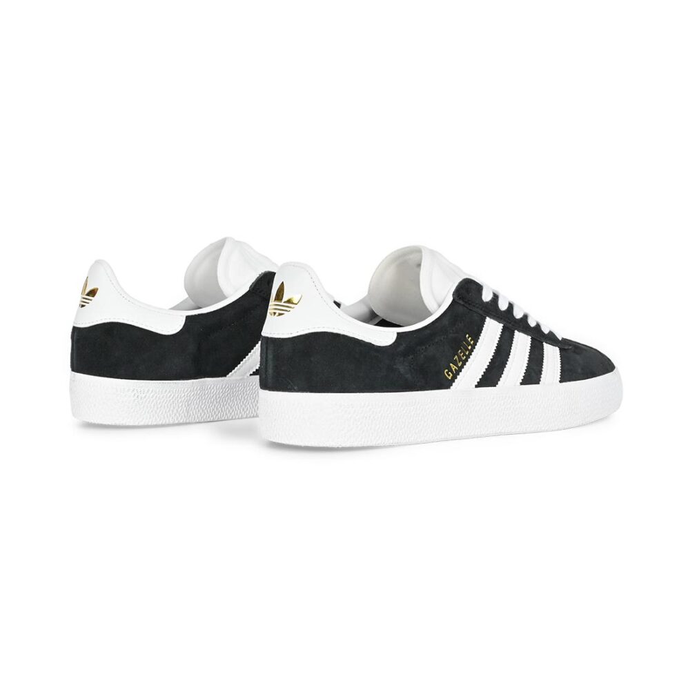 Adidas Gazelle ADV Skate Shoes - Black/White/Gold