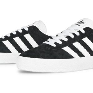 Adidas Gazelle ADV Skate Shoes - Black/White/Gold