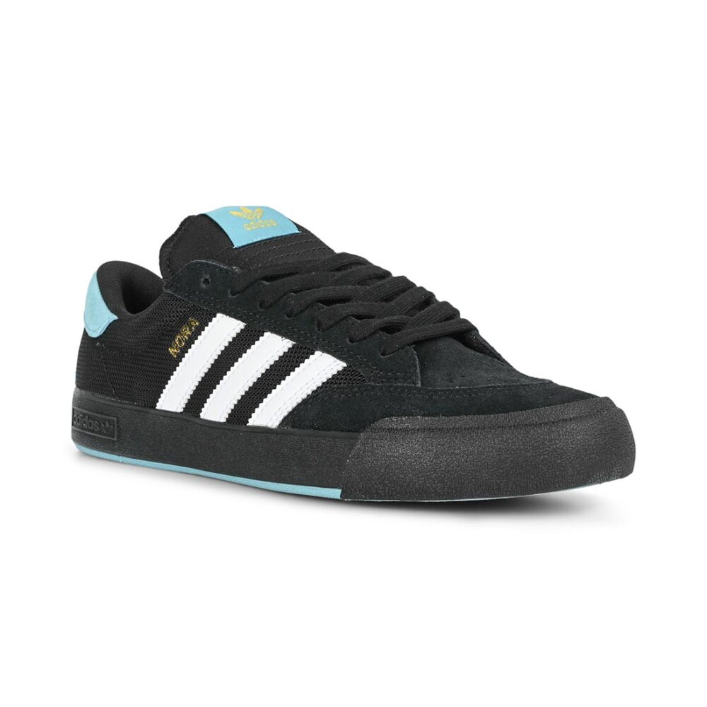 Adidas Nora Skate Shoes - Core Black/White/Gold