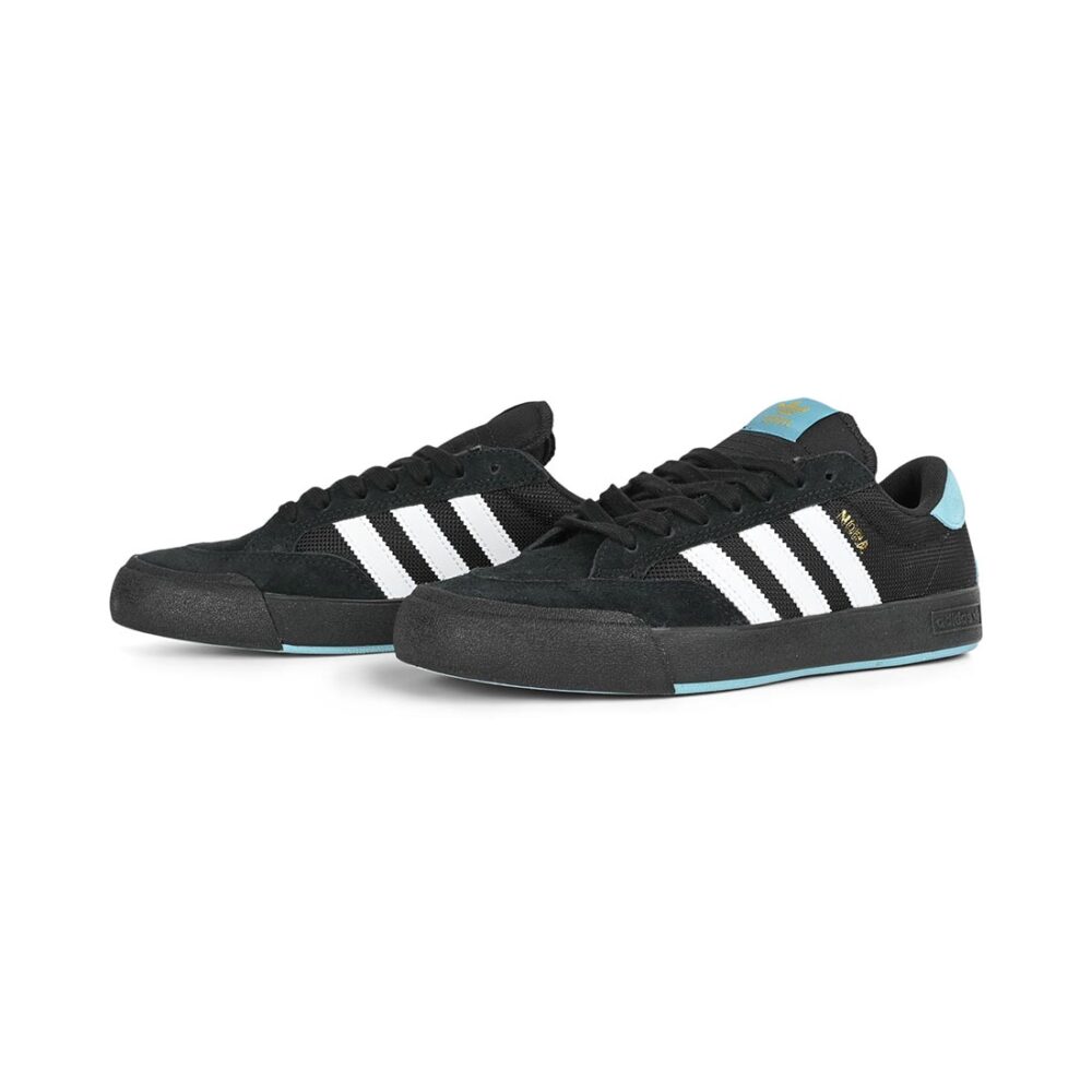 Adidas Nora Skate Shoes - Core Black/White/Gold