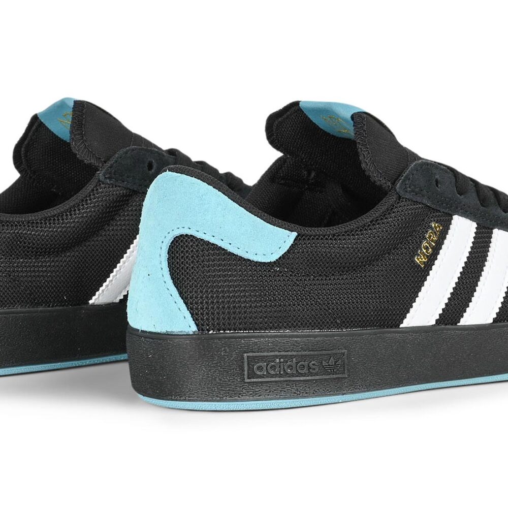 Adidas Nora Skate Shoes - Core Black/White/Gold