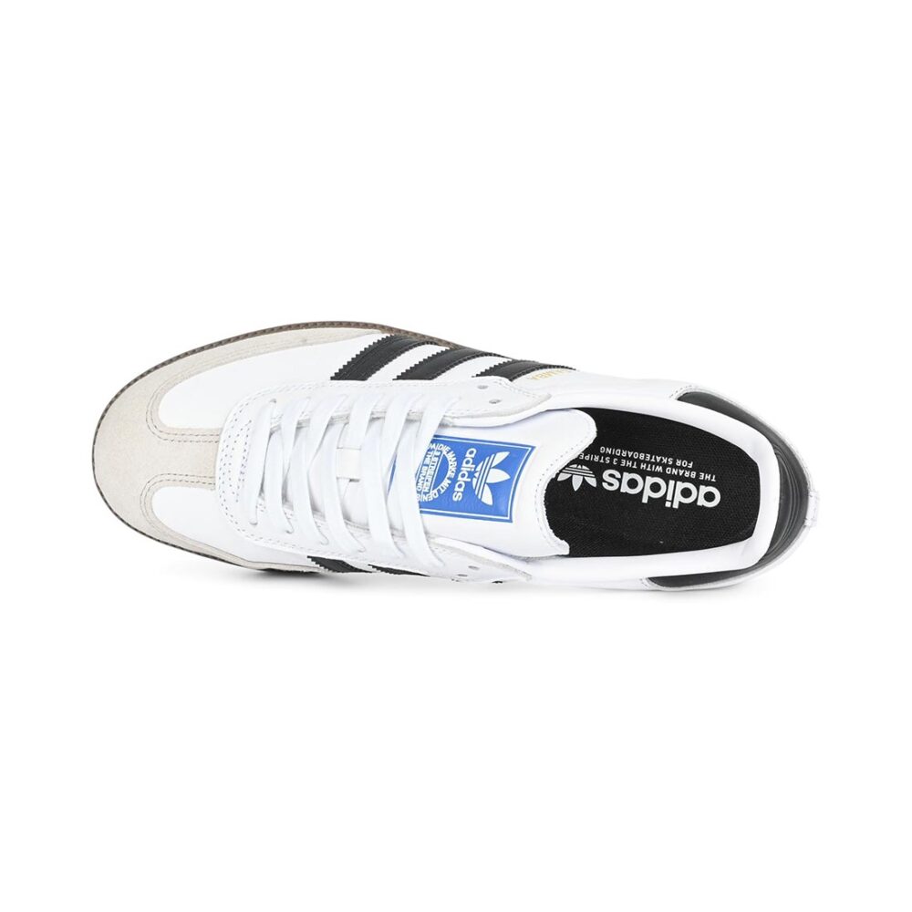 Adidas Samba ADV Skate Shoes - White/Black/Gum