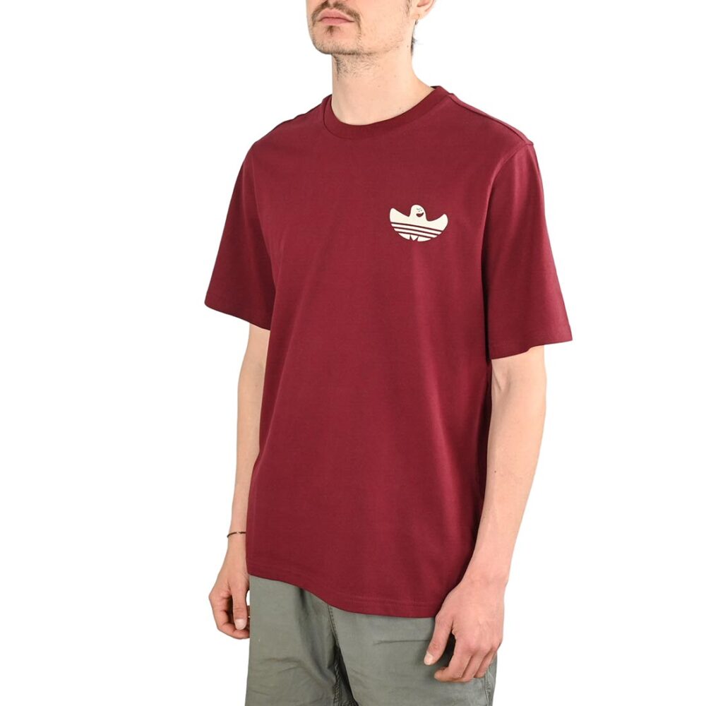 Adidas Shmoofoil Gonz Speedy S/S T-Shirt - Shadow Red/Alumina
