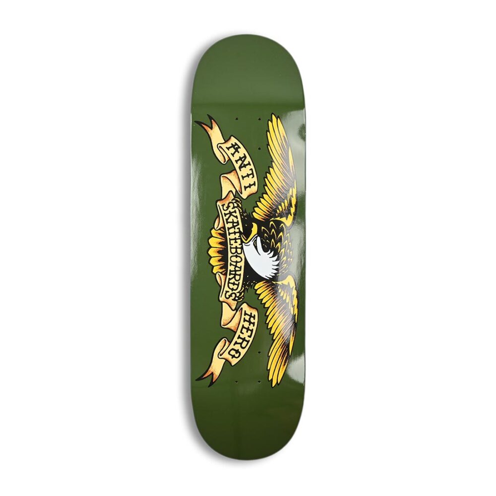 Anti Hero Classic Eagle 8.38" Skateboard Deck - Dark Green