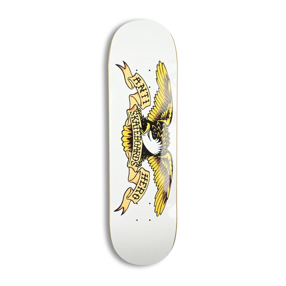 Anti Hero Classic Eagle 8.75" Skateboard Deck - White