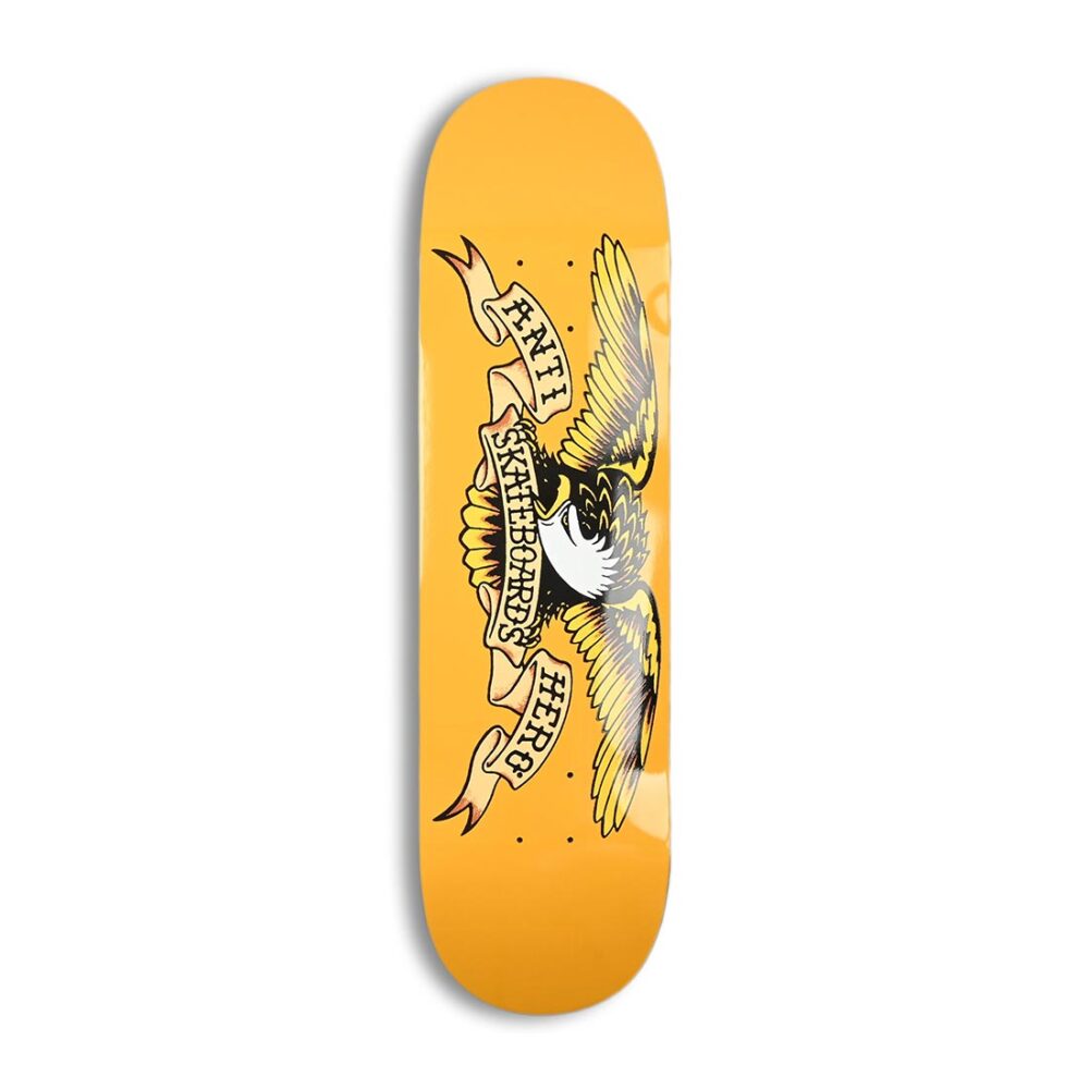 Anti Hero DBX Eagle 8.25" Skateboard Deck - Yellow