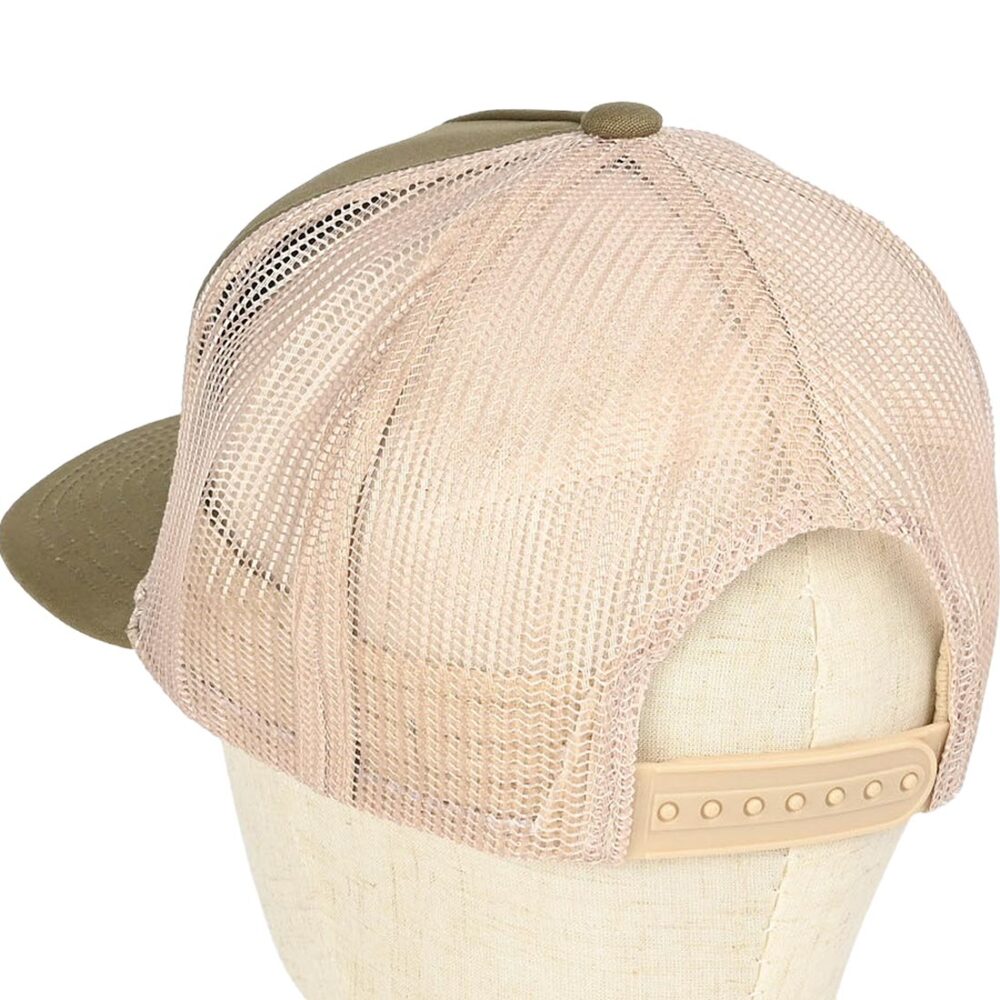 Brixton Alpha Block Mesh Back Trucker Cap - Ivy Green/Sand