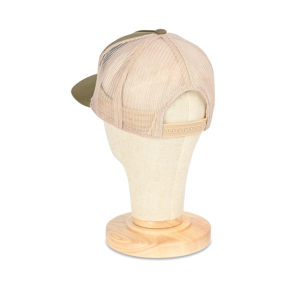 Brixton Alpha Block Mesh Back Trucker Cap - Ivy Green/Sand