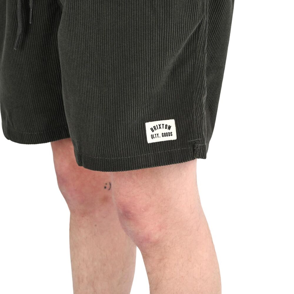 Brixton Everyday Corduroy Shorts - Washed Black
