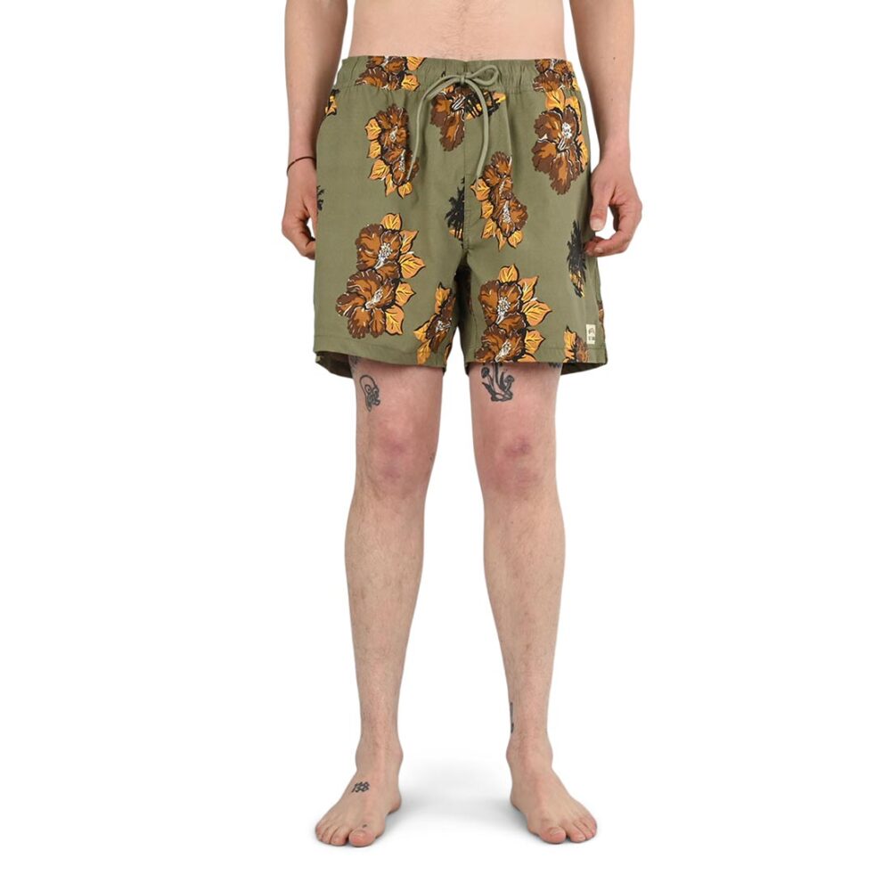 Brixton Everyday Hybrid Shorts - Olive Surplus Floral