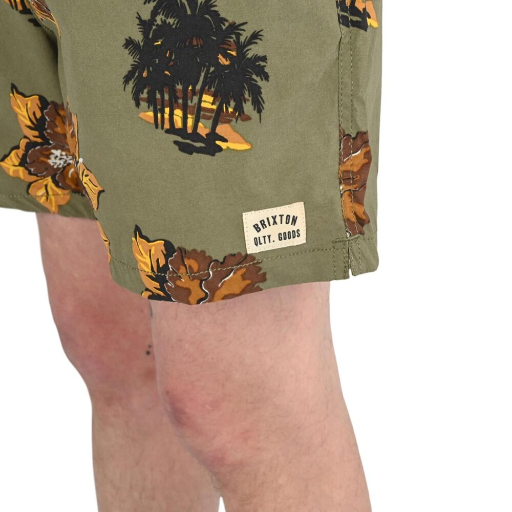 Brixton Everyday Hybrid Shorts - Olive Surplus Floral