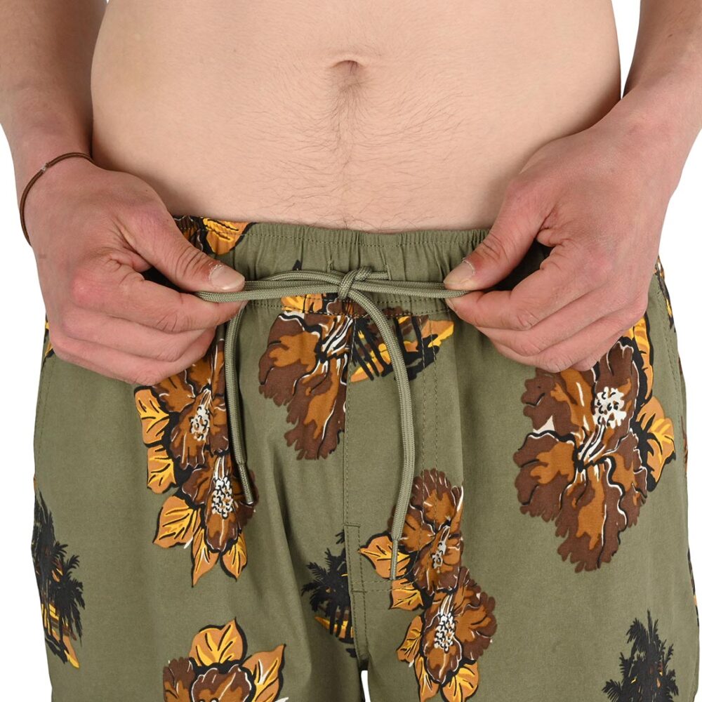 Brixton Everyday Hybrid Shorts - Olive Surplus Floral