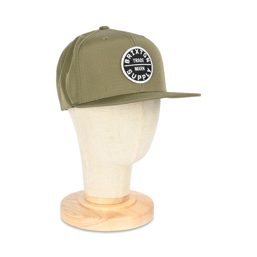 Brixton Oath III Snapback Cap - Ivy Green Ripstop