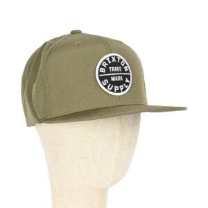 Brixton Oath III Snapback Cap - Olive Surplus/Whitecap