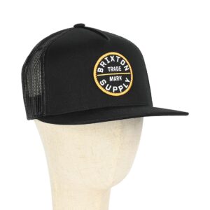 Brixton Oath Trucker Cap - Black/Black