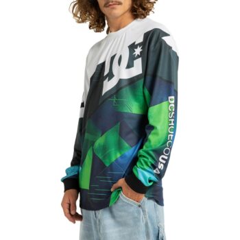 DC Burnout L/S Jersey T-Shirt - Lime Green
