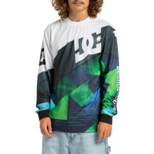 DC Burnout L/S Jersey T-Shirt - Lime Green