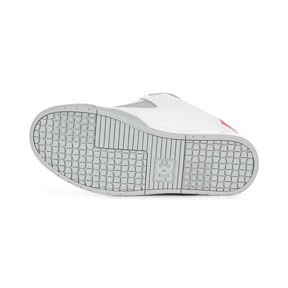 DC Command Skate Shoes - White/Grey/Red