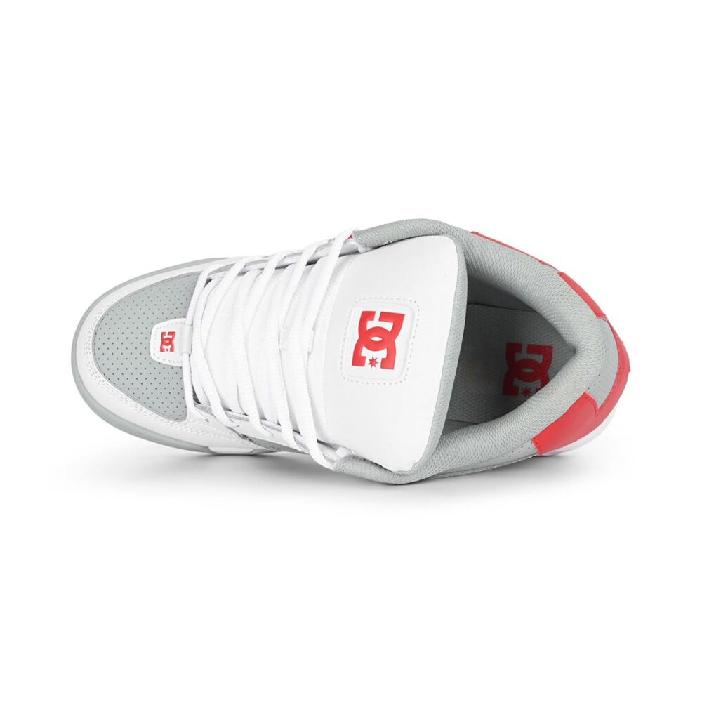 DC Command Skate Shoes - White/Grey/Red