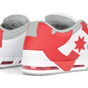 DC Command Skate Shoes - White/Grey/Red