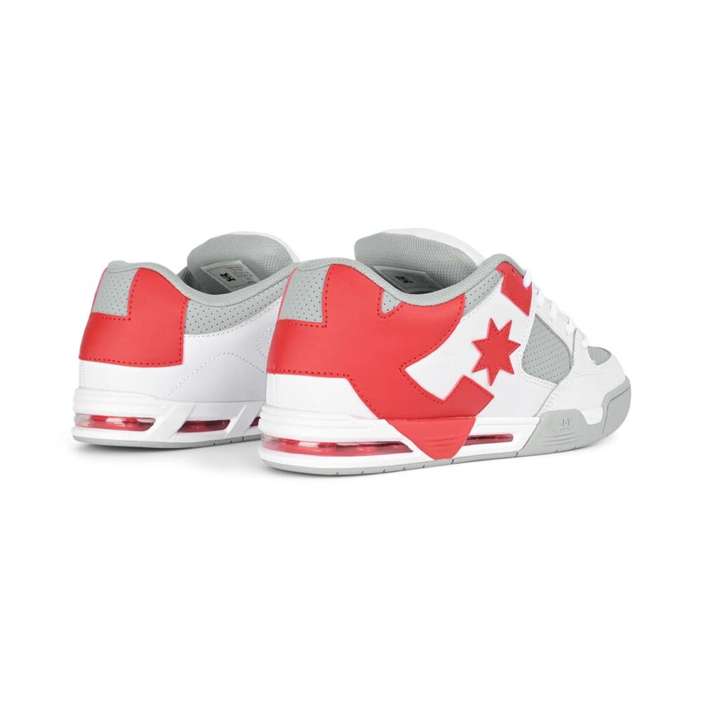 DC Command Skate Shoes - White/Grey/Red
