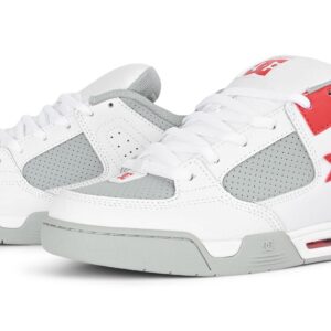 DC Command Skate Shoes - White/Grey/Red