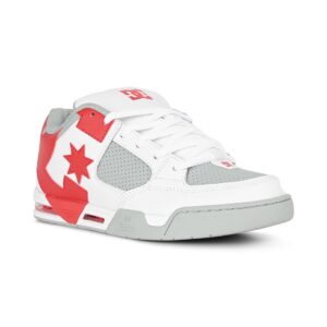 DC Command Skate Shoes - White/Grey/Red