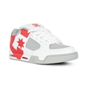 DC Command Skate Shoes - White/Grey/Red