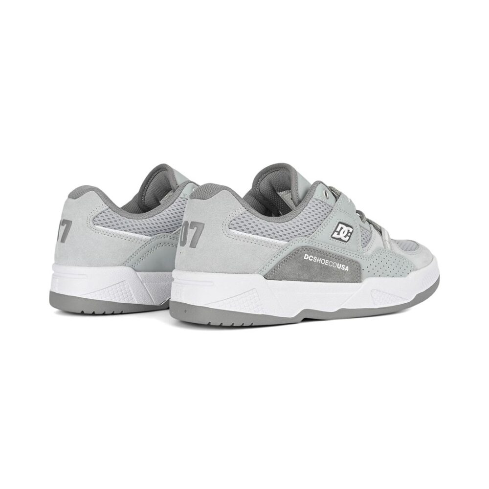 DC Construct Skate Shoes - Grey/Grey/White
