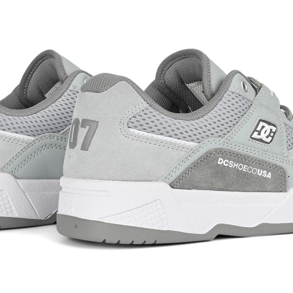 DC Construct Skate Shoes - Grey/Grey/White