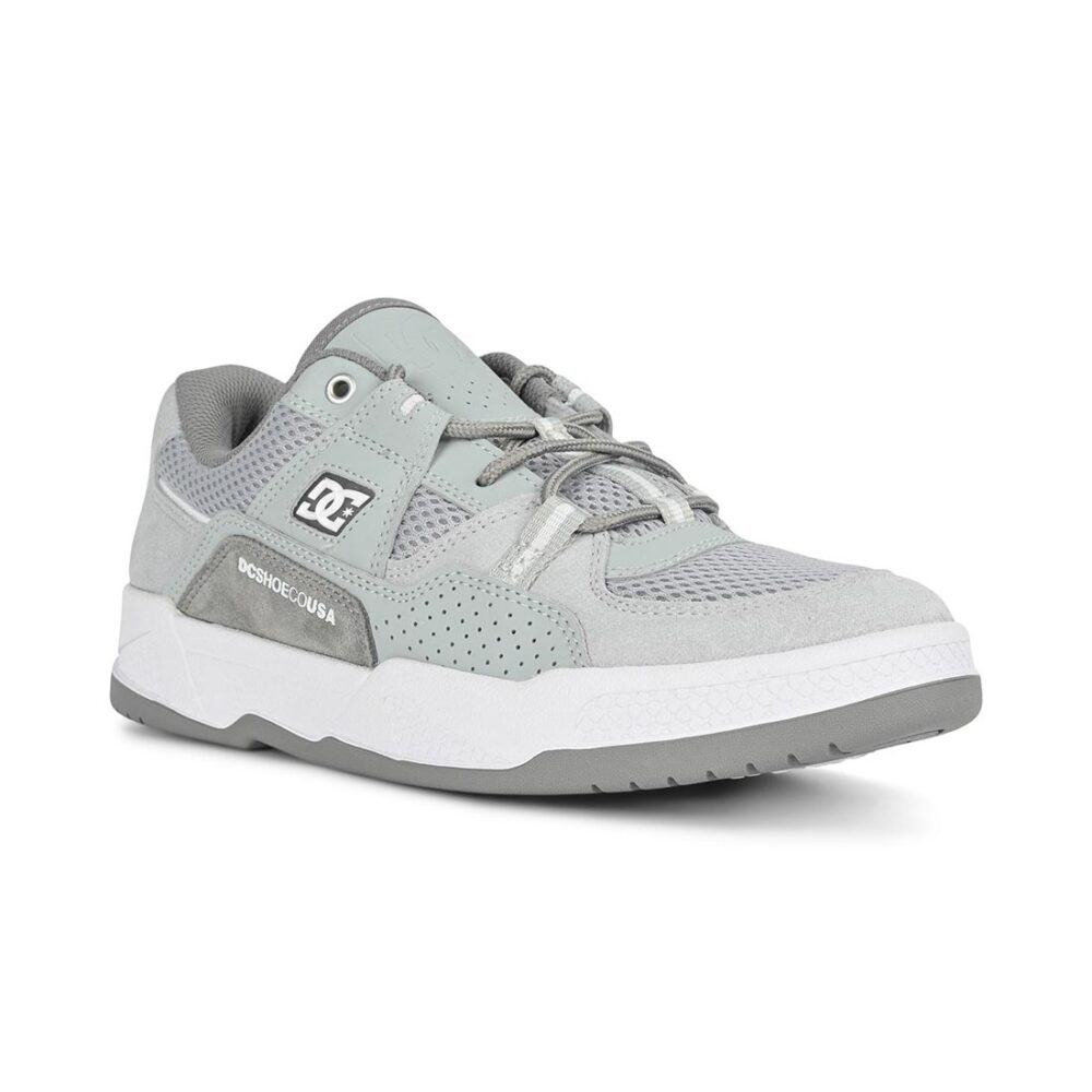 DC Construct Skate Shoes - Grey/Grey/White