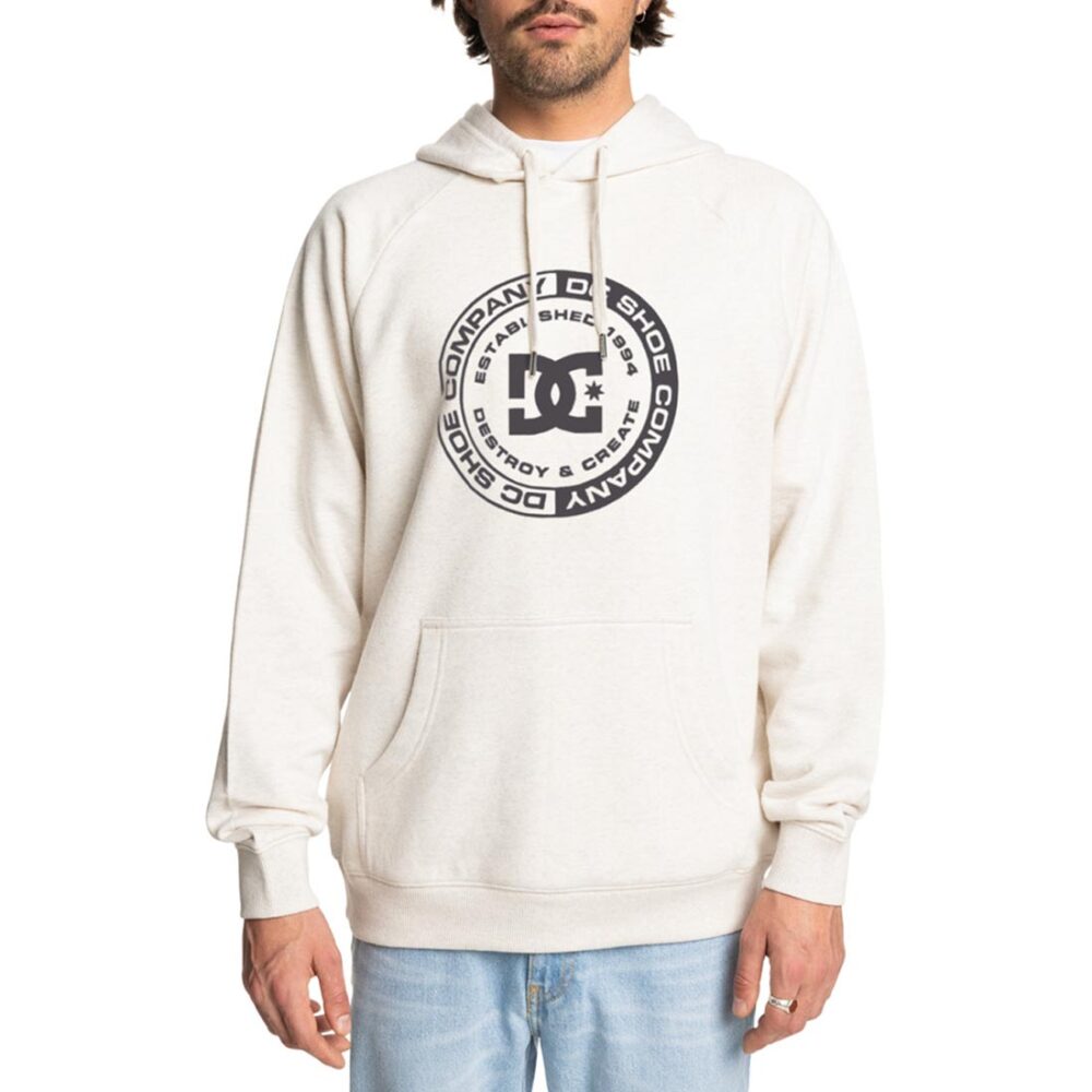 DC Corpo Raglan Pullover Hoodie - Snow Heather