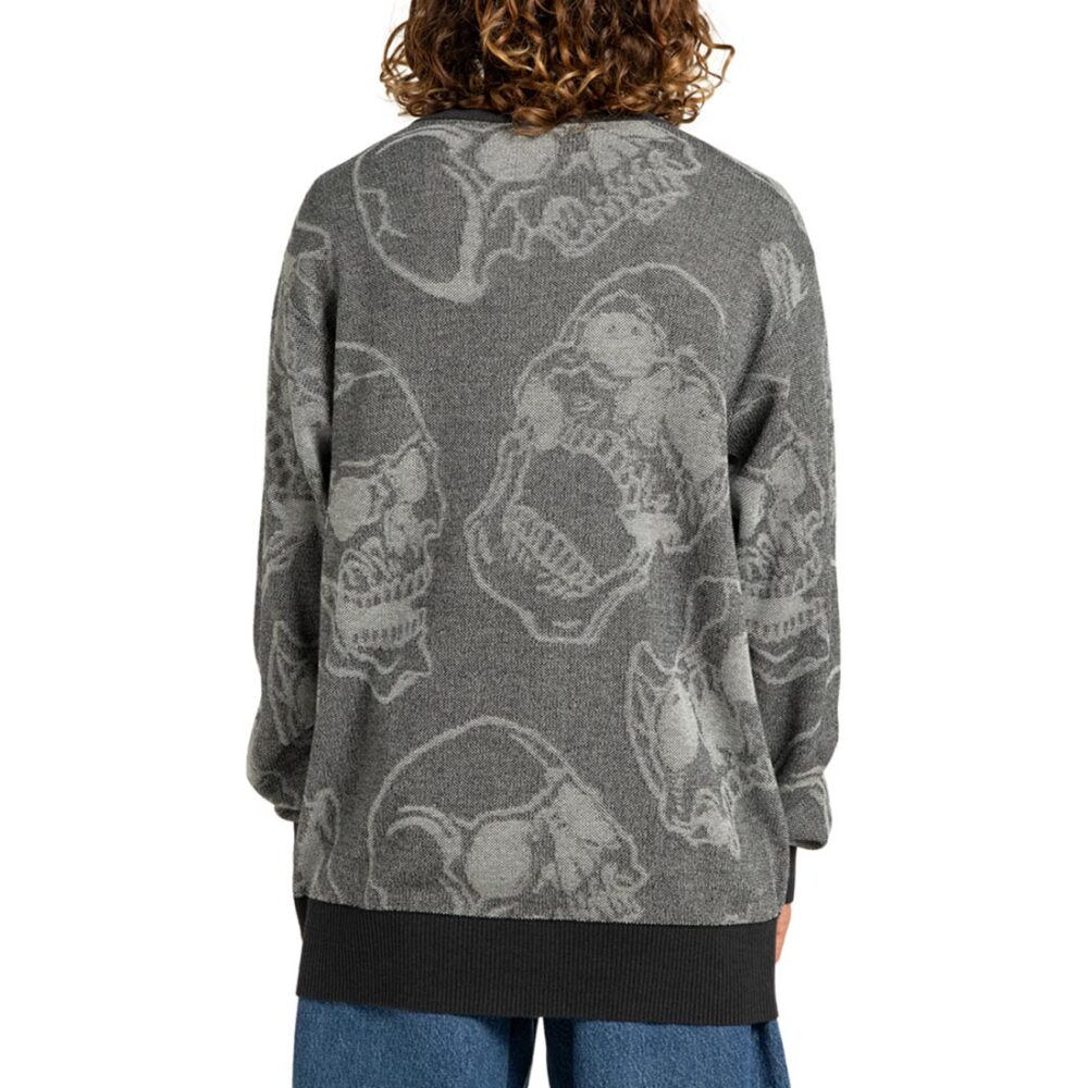 DC Fracture Knit Sweater - Heather Skully Print