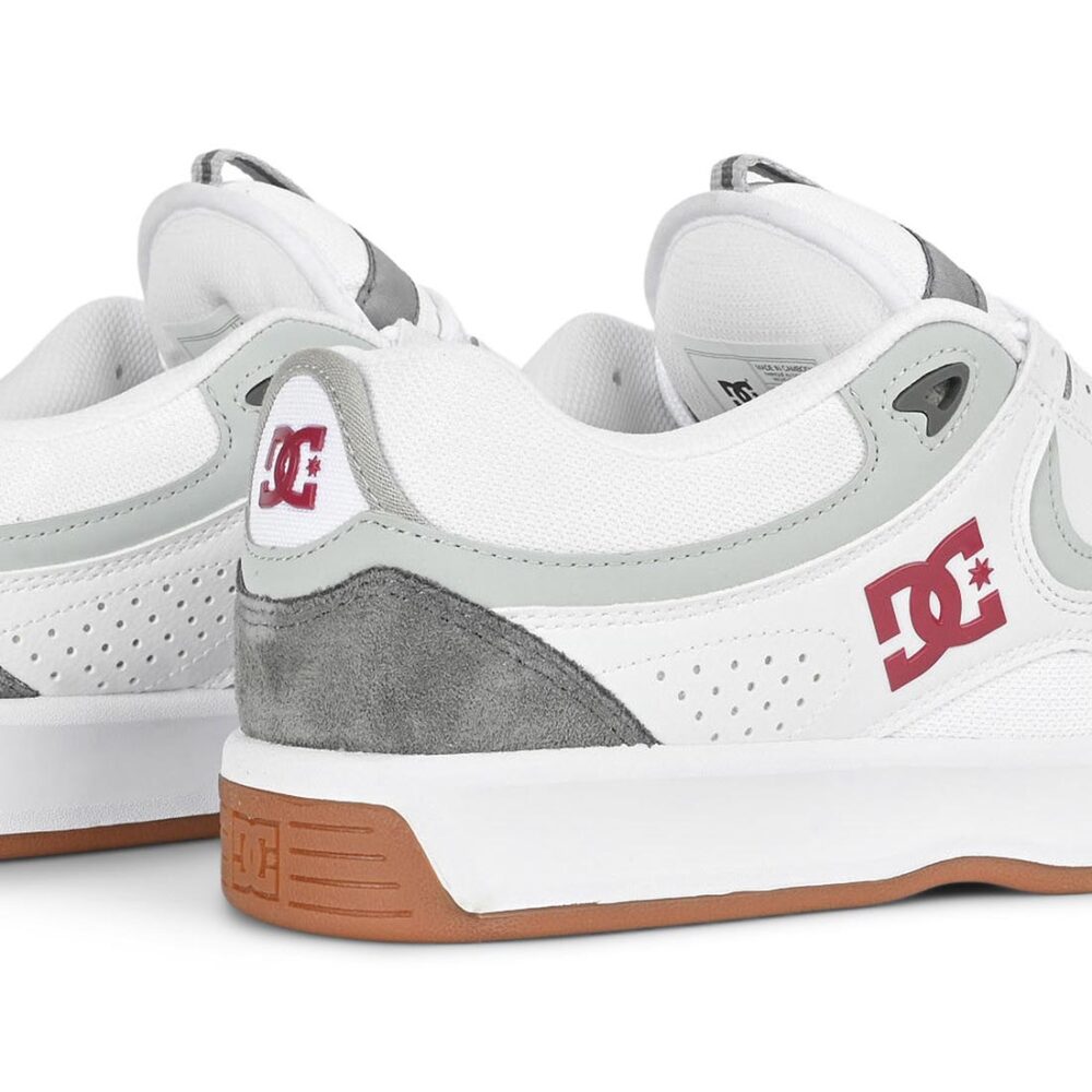 DC Kalynx Zero Skate Shoes - White/Grey/Red