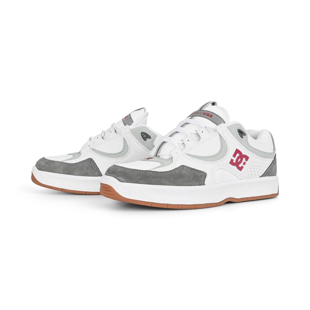 DC Kalynx Zero Skate Shoes - White/Grey/Red