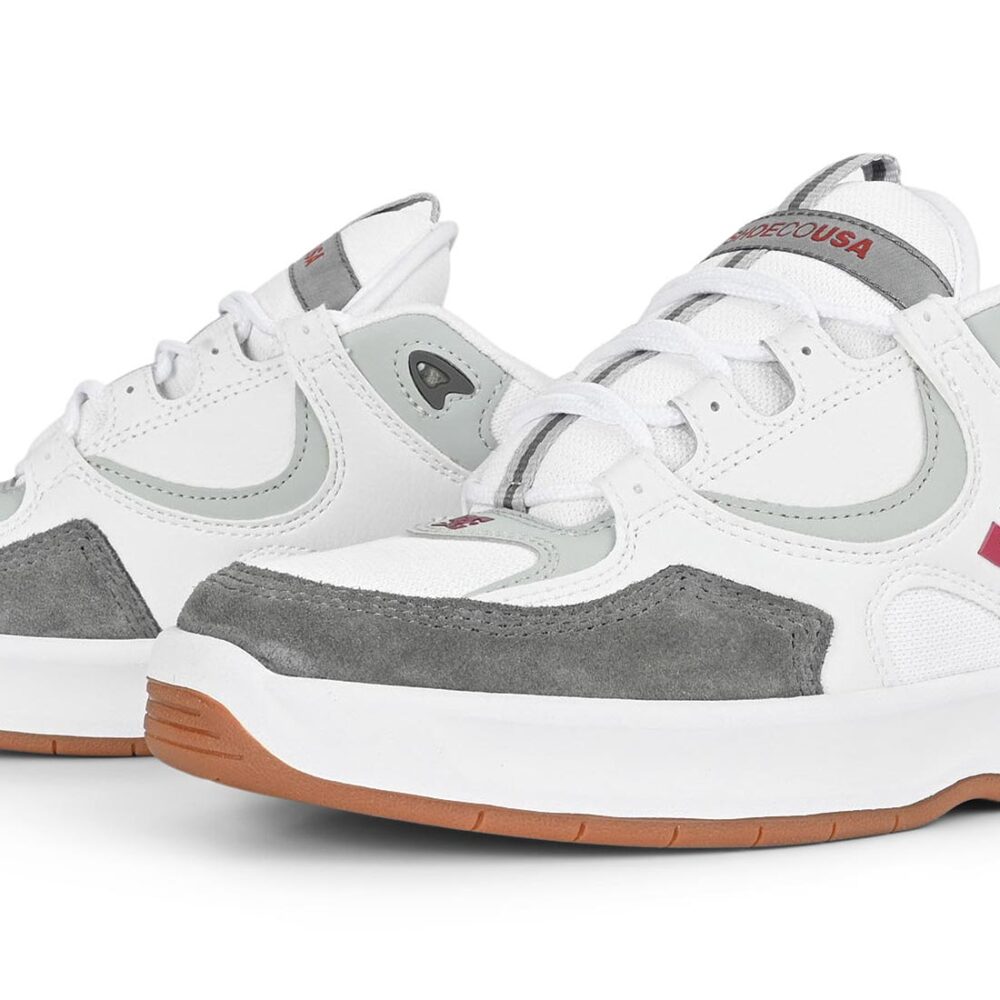 DC Kalynx Zero Skate Shoes - White/Grey/Red