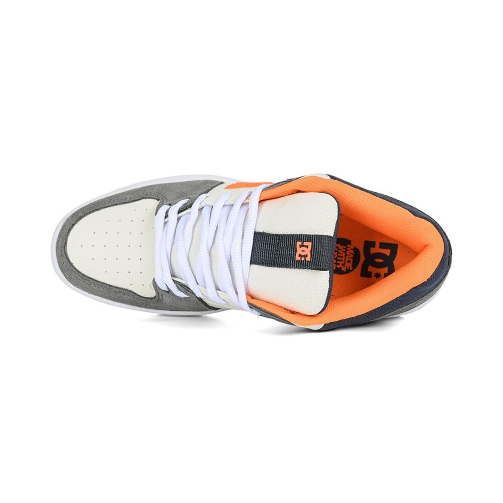 DC Lynx Zero Skate Shoes - Off White/Grey/Orange